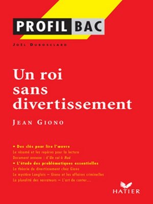 cover image of Profil--Giono (Jean)